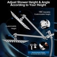 thumbnail image 6 of "Shower Head Combo 10Inch High Pressure Rain Shower Head with 11 Inch Adjustable Extension Arm and 3 Settings Handheld Shower Head Combo with Long Hose ", 6 of 21