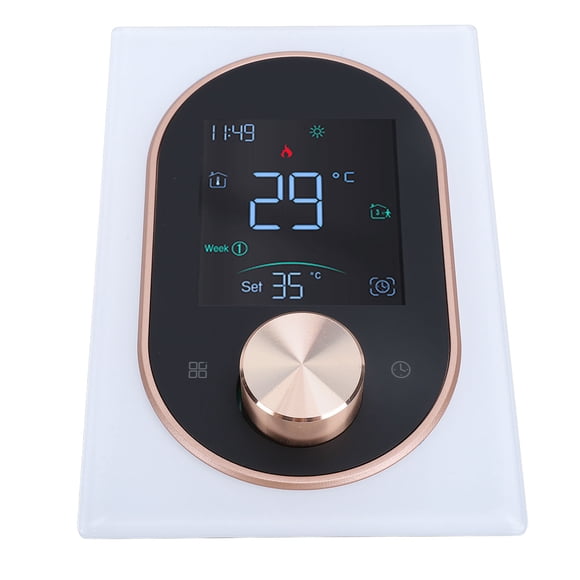 Smart Color Thermostat Touchscreen APP Programmable, Realtime Temperature Control, LCD Screen, Energy Saving Mode for Home Office Hotel