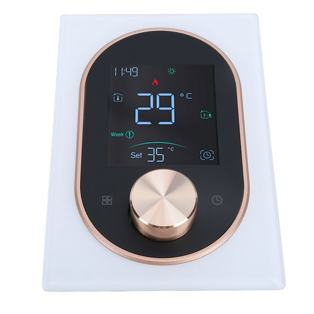 Smart Color Thermostat Touchscreen APP Programmable, Realtime Temperature Control, LCD Screen, Energy Saving Mode for Home Office Hotel