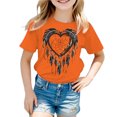 thumbnail image 2 of Godom Girls Shirts Short Sleeve Comfortable Cotton Tees for Kids Kids Tee Tops Girl Clothes, 2 of 6