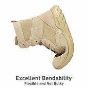 Soulsfeng Lightweight Hiking Desert Boots Breathable Mens Outdoor Side Zipper Tactical Boots