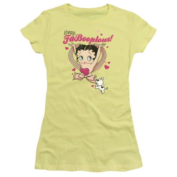 Betty Boop Fabooplous! S/S Junior Women's T-Shirt Sheer Banana
