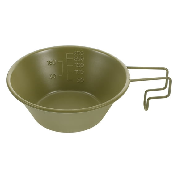 unbranded Green Camping Bowl Outdoor Camping Bowl 16.50X12.00X4.50CM Olive Green