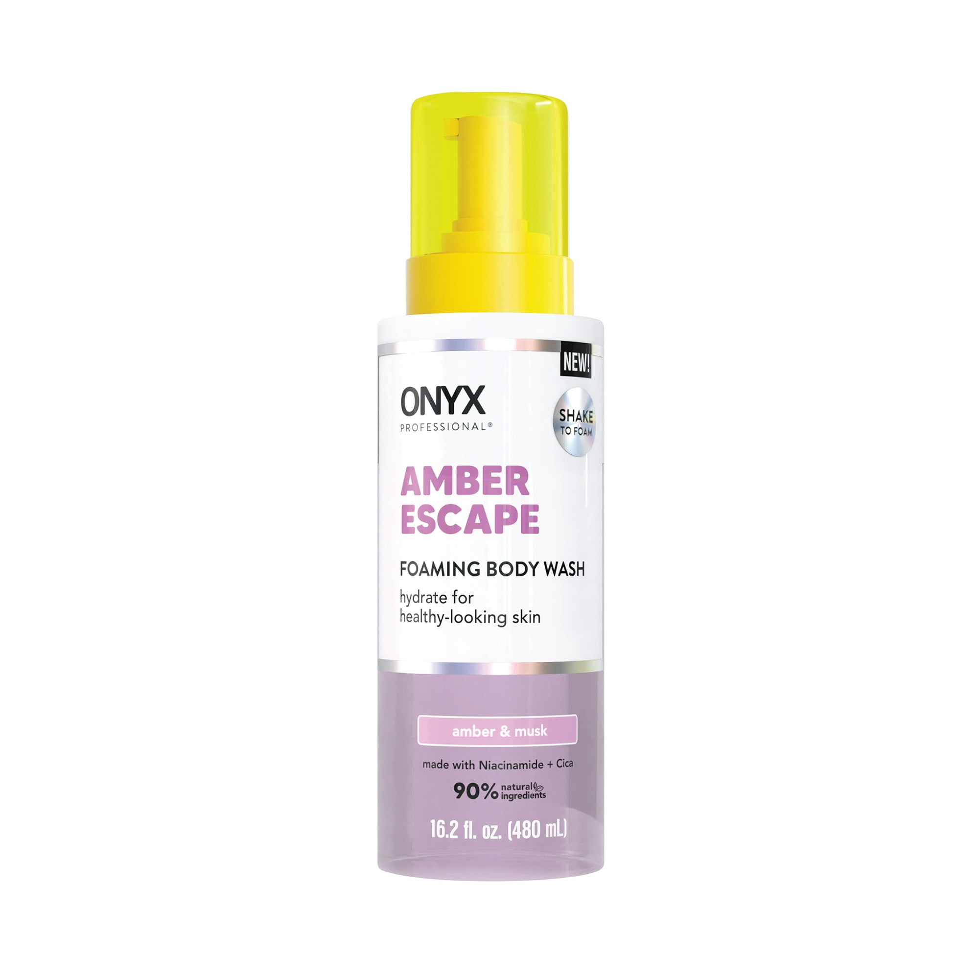Onyx Professional SB, 16FL OZ FOAMING & HYDRATING BODY WASH SHAKE - AMBER ESCAPE