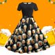 thumbnail image 1 of WILLBEST Vestidos Casuales para Mujer Vestido Informal de Verano de Manga Corta con Cuello Redondo y Cinturón Extraíble con Estampado de Oktoberfest Chica, 1 of 3