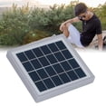 thumbnail image 1 of Solar Charger, Portable Back Support Solar Panel High Conversion Rate USB 5W  for Mobile Phones MP3 Players MP4 Devices for Outdoor Camping Travel, 1 of 7