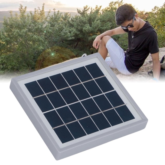 Solar Charger, Portable Back Support Solar Panel High Conversion Rate USB 5W for Mobile Phones MP3 Players MP4 Devices for Outdoor Camping Travel