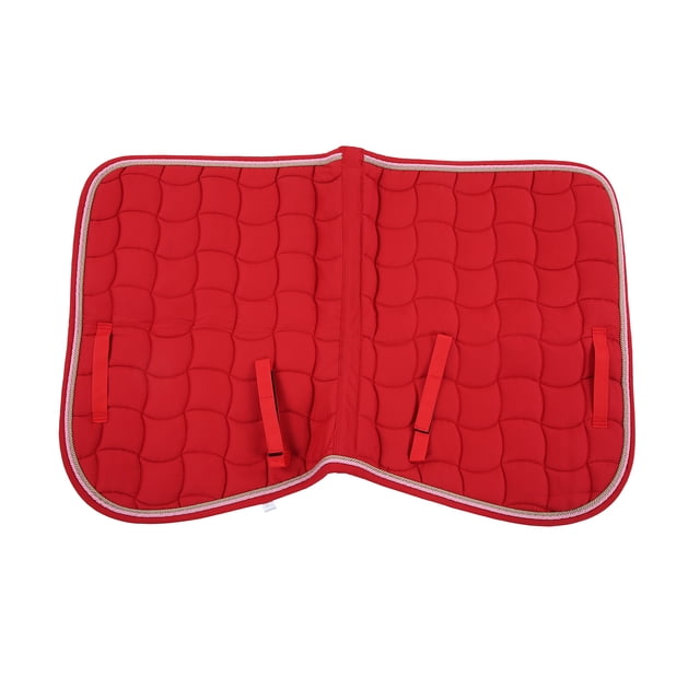 Patin de Selle Universel, Facile à Ranger, Tapis de Selle Léger Confortable pour Chevaux Bleu Foncé, Grand Rouge