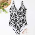 thumbnail image 3 of Birdeem Women Sexy Solid with Chest Pad without Underwire Bikini Deep V One-Piece Swimsuit, 3 of 12