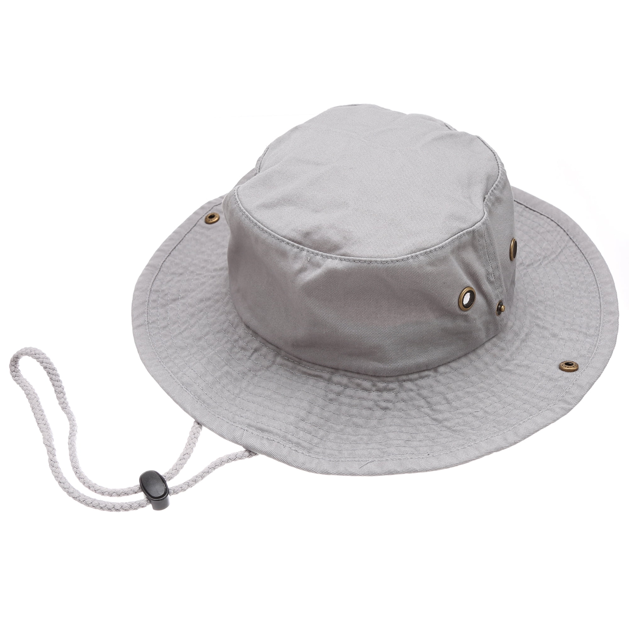 Summer Outdoor Boonie Hunting Fishing Safari Bucket Sun Hat with adjustable  strap 
