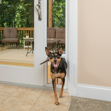 PetSafe Sliding Glass Pet Door for Dogs and Cats - Medium - White