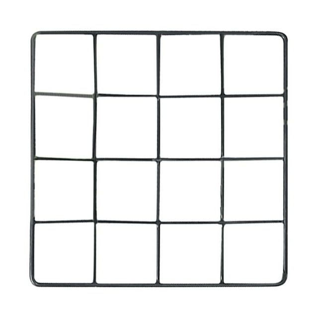 Panel de rejilla de alambre para decoración de pared de fotografía, organizador de vinilo para decoración para hogar, decoración de dormitorio, 20x2 Colco Muro de fotos de cuadrícula