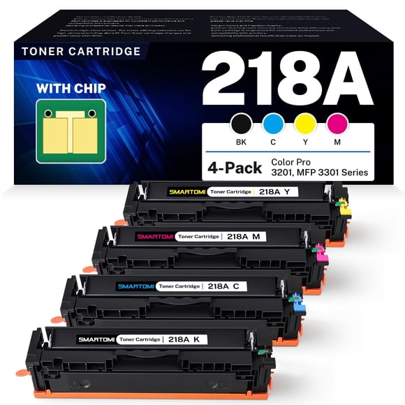 Juego de cartuchos de tóner SMARTOMI 218A compatible con HP 218X