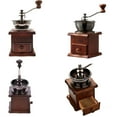 thumbnail image 7 of Classical Hand Cranks Coffee Grinder With Ergonomic Handle 15 Grinding Size Option Built In Bristles Brush, 7 of 7