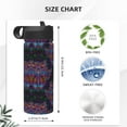 thumbnail image 4 of Fotbe Paisley And Owls Pattern 18oz Sports Insulated Kettle Stainless Steel Sports Insulated Kettle For Running Hiking Cycling Climbing Man'S Woman'S Water Bottle, 4 of 8