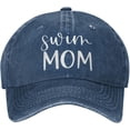 thumbnail image 3 of Swim Mom Baseball Cap Adult Unisex Classic Adjustable Baseball Cap Black, 3 of 9