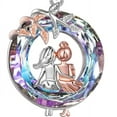 thumbnail image 2 of Sister Best Friends Forever Crystal Circle Love Necklace Pendant Jewelry-173-SIS, 2 of 4