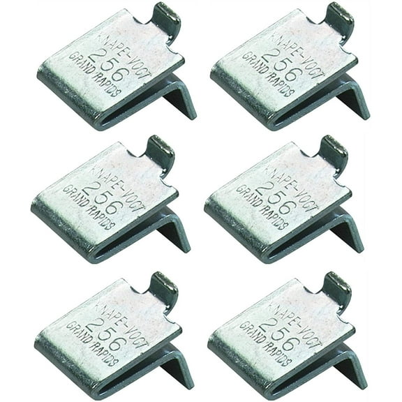 Knape & Vogt Zinc Shelf Support Clips - Easy Installation - Pack of 12