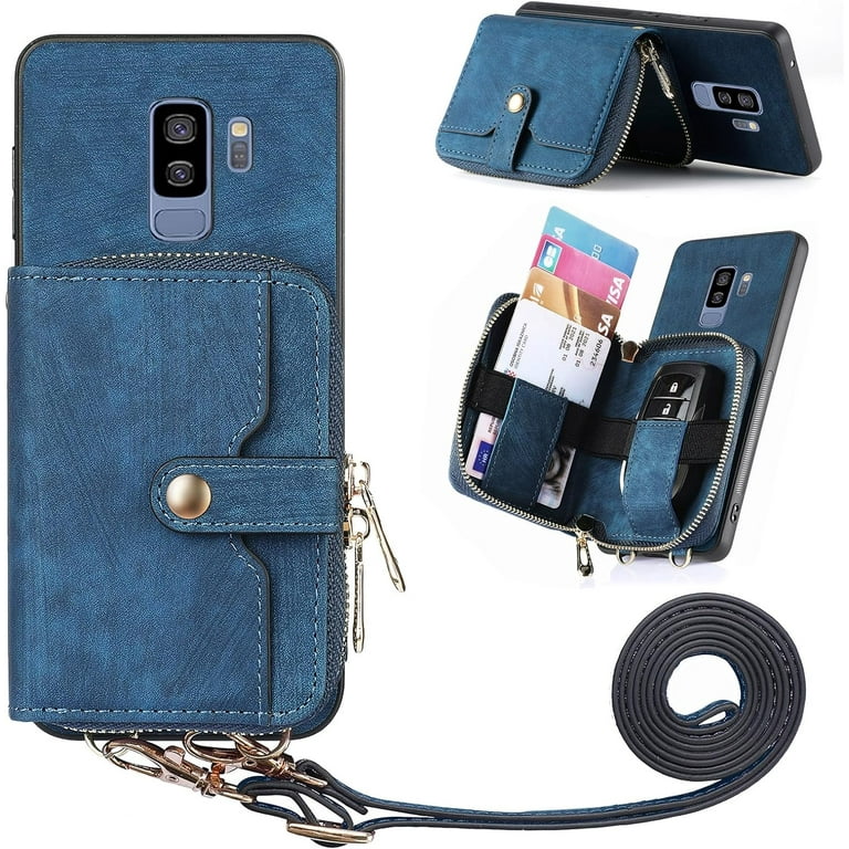 Samsung Galaxy S9本体とケース Amazon.com: Samsung Galaxy S9 Case,Samsung Galaxy S9 Wallet