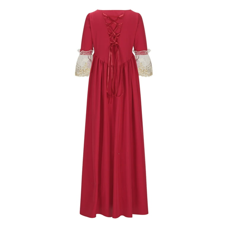 Cavosen Gothic Dresses for Women Medieval Retro Renaissance Dress Square Neck Maxi Dress Long Dress Long Flare Sleeve Floor Length Dress Lace Patchwork Traditional Vintage Court Dress - Walmart.com Cavosen Gothic Dresses for Women Medieval Retro Renaissance Dress Square Neck Maxi Dress Long Dress Long Flare Sleeve Floor Length Dress Lace Patchwork Traditional Vintage Court Dress - Walmart.com