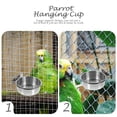 thumbnail image 3 of BRIGHTFUFU 3 unids loro alimentador plato plato acero inoxidable pájaro pájaro cuenco loro canalla canal de agua para loros, 3 of 8