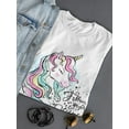 thumbnail image 3 of Unicorn Follow Your Dreams  Shaped T-Shirt Women -Image by Shutterstock, Female Small, 3 of 4