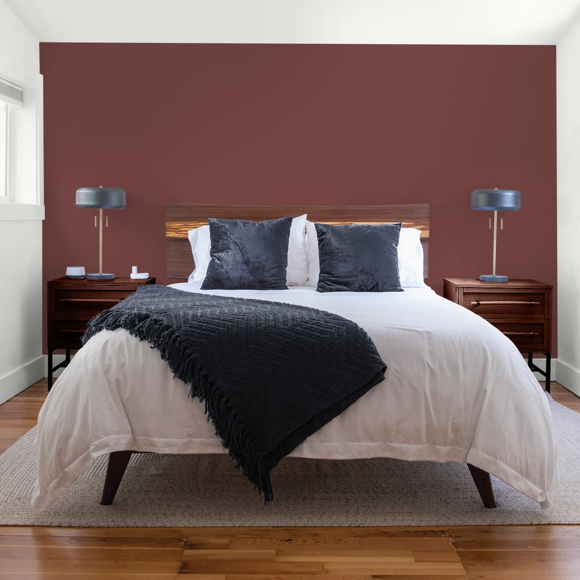 Glidden High Endurance Plus Burgundy Wine Flat Interior Paint and Primer, 1 Quart