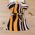 thumbnail image 2 of Seyurigaoka Little Girls Summer Dress Irregular Vertical Stripes Princess Skirt, 2 of 10