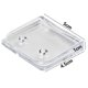 thumbnail image 4 of 4Pcs Shower Curtain Clips Transparent ABS Material Easy Installation No Drilling, 4 of 4