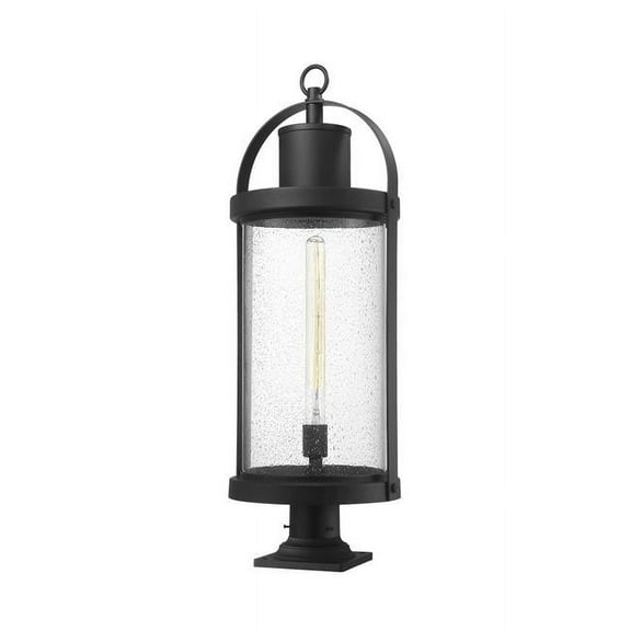 1 Light Outdoor Pier Mount Light In Period Inspired Style-33.25 Inches Tall And 12 Inches Wide Z-Lite 569Phxl-533Pm-Bk