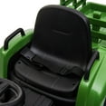 thumbnail image 6 of Topcobe 12V Battery-Powered Toy Tractor with Trailer and 35W Dual Motors, 3-Gear-Shift Ground Loader Ride On with LED Lights and USB Audio Functions, Dark Green, 6 of 13