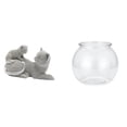 thumbnail image 1 of Escultura De Gato, Adorno De Mesa, Artesanía, Figura Decorativa, Estatua De Animal, Pecera Pequeña Transparente, Adorno Para El Hogar, Pecera DIY, Jarrón, Mesa Para Dormitorio, Sala De, 1 of 8