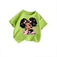 thumbnail image 2 of Hiijoy Little Girls' Graphic Tee Cartoon Print Short Sleeved T Shirt Kids Active Tee Shirt, 2 of 4