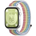 thumbnail image 3 of [Color Del Iris] [Precaución Amazon] Adecuado para Huawei Watch Fit3 Correa Nailon Huawei Watch Fit3 Correa Conector Acero (D), 3 of 9