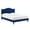 Navy, variant on Modway Juniper Channel Tufted Performance Velvet King Platform Bed in Teal