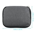 thumbnail image 2 of Shisuyan 1Pcs Watch Band Storage Case Grey Polyester Simple Storage for Charging Cables, 2 of 8