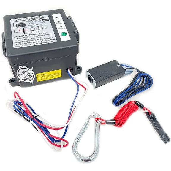 Southwest Wheel Side Load LED Breakaway Kit and Charger w/ 6' Zip Breakaway Cable