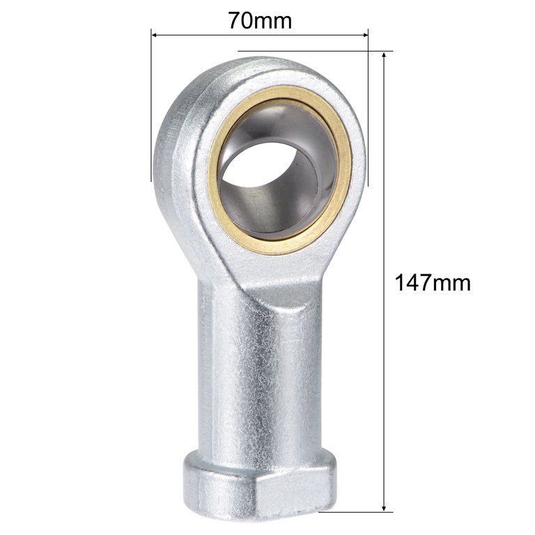 Si30tk Phsa30 Spherical Rod End Bearing 30mm Bore Self-lubricated Joint Bearing M30x2 Right Hand Female Thread, Size: 30 mm, Silver