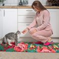 thumbnail image 3 of Pioneer Flower Floral Print Pattern Kitchen Rugs Sets Of 2,Anti Fatigue Kitchen Mat Rugs Non Slip Washable,Decorative Kitchen Floor Mats for Kitchen,Sink,Laundry,17"x30"+17"x47", 3 of 7