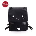 thumbnail image 1 of Femmes Sac à Dos Toile Chat Mignon Voyage Sac à Dos Étudiant Cartables Kawaii, 1 of 3