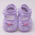 thumbnail image 5 of Infant Baby Girls Boys Handmade Princess Flats Toddler First Walkers Soft Cotton Non-Slip Crib Wedding Dress Shoes, 5 of 5