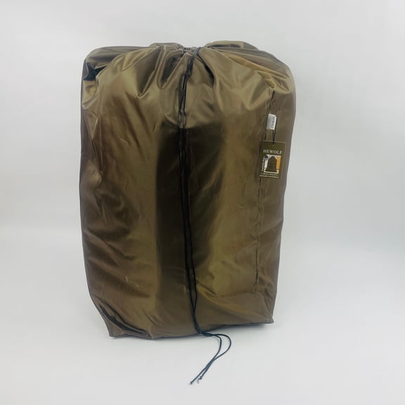 HEWOLF Laundry Bag Dirty Clothes Travel Laundry Bag 15 x 15 x 31 Inches Brown