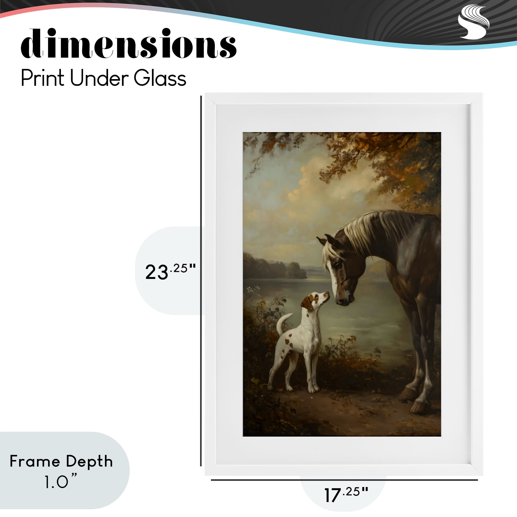 Stupell Industries Autumn Companions Hunting Party White Framed Print Under Glass, design by Petal Prints Design