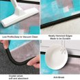 thumbnail image 3 of Abstract Kitchen Rugs Set of 2 Turquoise and Grey Non-Slip Kitchen Floor Rug and Mat Teal Anti-Fatigue Comfort Standing Area Mat for Kitchen Living Room Laundry Outdoor Decor 17"x48"+17"x24", 3 of 5