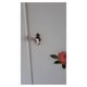 thumbnail image 4 of Juego de pomos de puerta de 6 piezas, pomos de cerámica para muebles, estilo vintage, bronce y blanco, 7,4*4*3,4 cm, 4 of 5