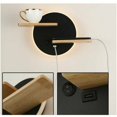 thumbnail image 1 of Con puerto USB Lámpara de pared moderna con interruptor Lámpara de lectura Lámpara de noche Iluminación Luz de noche Lámpara de pared LED para interiores 301912Cm Negro [Clase energética A], 1 of 5