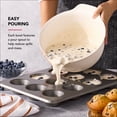 thumbnail image 3 of KitchenAid 3-Piece Nesting Plastic Mixing Bowls Set, Porcelain, 3 of 11