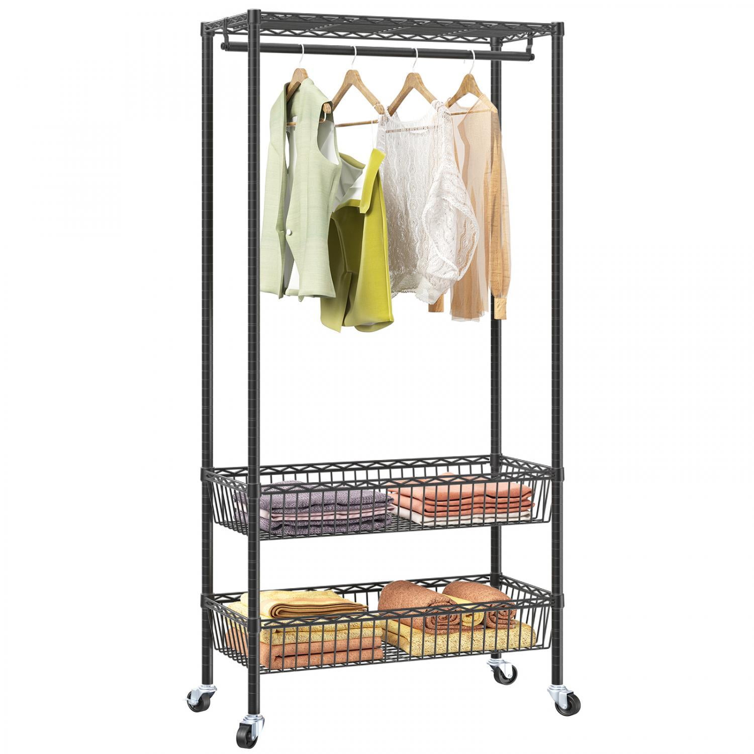VIPEK X20 Laundry Sorter Rolling Garment Rack Laundry Hamper Basket