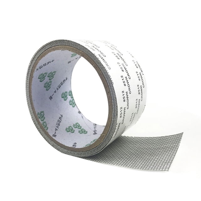 2m Window Door Holes Fiberglass Mesh Cloth Strong Cloth Adhesive Screen Adhesive Screen Repair Tape Mesh Curtain Repair Subsidy Stick