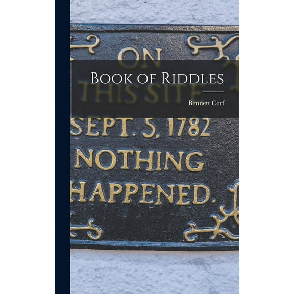 Book of Riddles, (Hardcover)